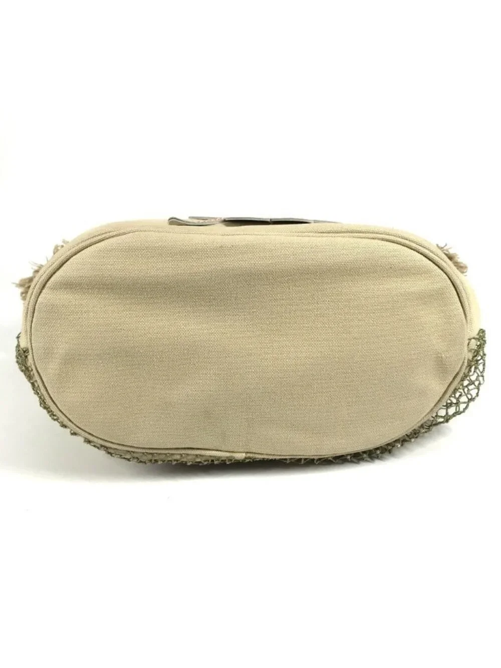 Chanel Handbag CC Logo Jumbo Canvas Beige